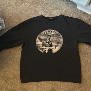 Black Graphic Men's Sweater